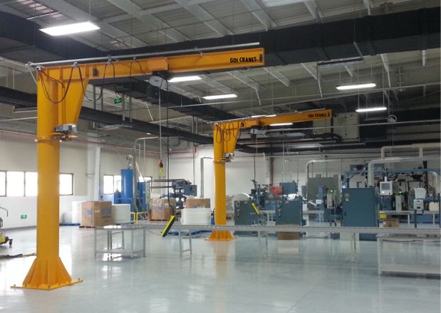 Pillar mounted jib cranes manufacturers India